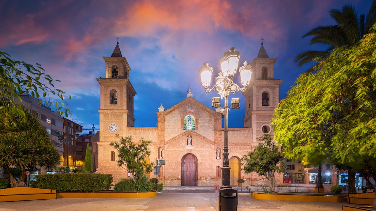 Historic village square in the Costa Blanca mountains, similar to Guadalest's old town atmosphere